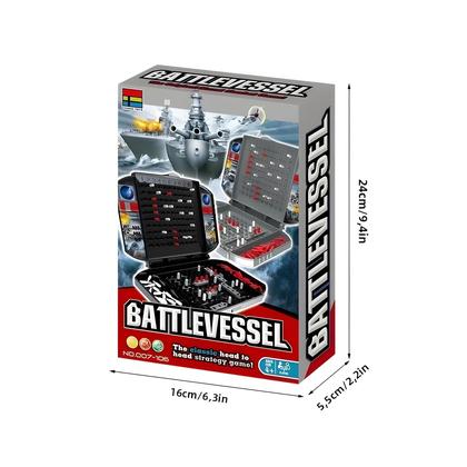 Imagem de Jogo De Tabuleiro De Batalha Naval Black Battleship Para Dois Jogadores, Jogo De Estratégia