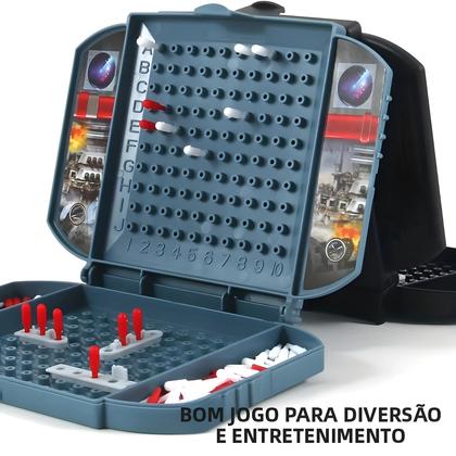 Imagem de Jogo De Tabuleiro De Batalha Naval Black Battleship Para Dois Jogadores, Jogo De Estratégia