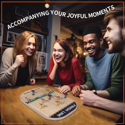 Imagem de Jogo de tabuleiro de corrida de cavalos HOROW Horse Race com 11 cavalos de metal