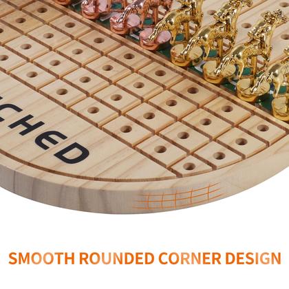 Imagem de Jogo de tabuleiro de corrida de cavalos HOROW Horse Race com 11 cavalos de metal