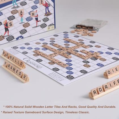 Imagem de Jogo de tabuleiro de palavras cruzadas Coolle Classic Scrabble 3+ Years