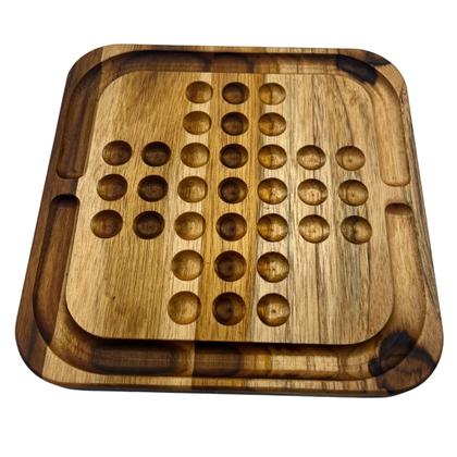 Imagem de Jogo De Tabuleiro Educativo Resta Um De Madeira decorativo- Le Requena