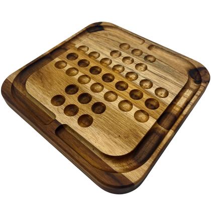 Imagem de Jogo De Tabuleiro Educativo Resta Um De Madeira decorativo- Le Requena