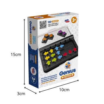 Imagem de Jogo De Tabuleiro Genius Setas 120 Desafios Raciocínio