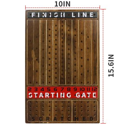 Jogo de Tabuleiro HOROW Finish Line Luxury Edition - Com Cavalos de Metal Imagem de Jogo de Tabuleiro HOROW Finish Line Luxury Edition - Com Cavalos de Metal