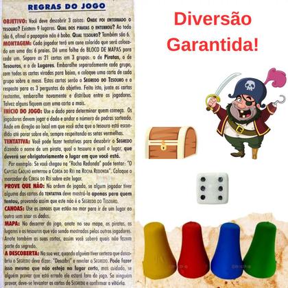 Imagem de Jogo De Tabuleiro Ilha Do Tesouro Com Cartas E Acessórios