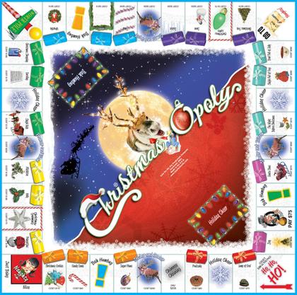 Imagem de Jogo de tabuleiro Late for the Sky Christmas-Opoly para 2 a 6 jogadores
