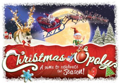 Imagem de Jogo de tabuleiro Late for the Sky Christmas-Opoly para 2 a 6 jogadores