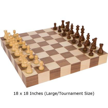 Imagem de Jogo de Tabuleiro Melhor Conjunto de Xadrez Athena Torneio 46 cm em Madeira