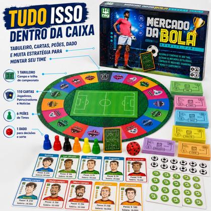 Imagem de Jogo De Tabuleiro Mercado Da Bola Futebol Jogador Divertido