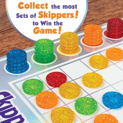Imagem de Jogo de tabuleiro MindWare Skippity Jump-and-Capture 2-4 jogadores 5+