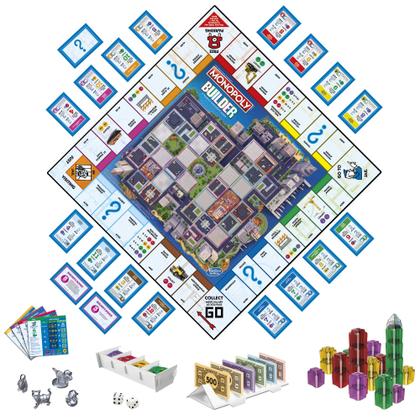 Imagem de Jogo de Tabuleiro Monopoly Builder Hasbro Gaming Kids 8+ 2-4 jogadores