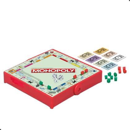 Imagem de Jogo de Tabuleiro Monopoly Grab & Go Portátil Hasbro F8256