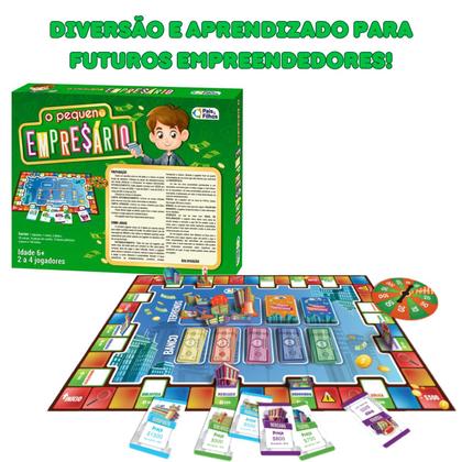 Imagem de Jogo De Tabuleiro Pequeno Empresário Infantil Compra Aluguel