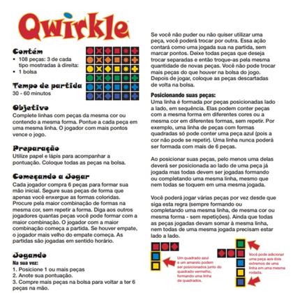 Imagem de Jogo de Tabuleiro Qwirkle Estratégia Familia