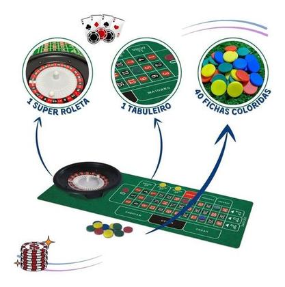 Imagem de Jogo De Tabuleiro Roleta Cassino Infantil Nig Brinquedos