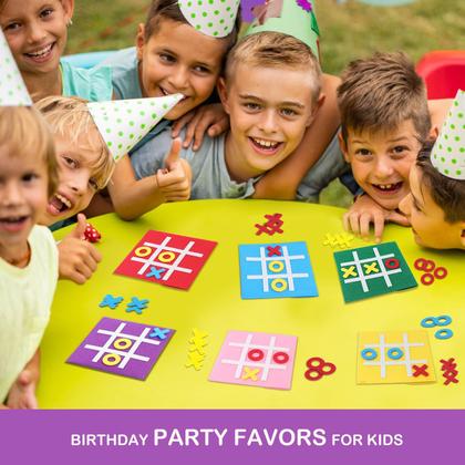 Imagem de Jogo de tabuleiro Tic Tac Toe PJDRLLC Kids Party Favors (pacote com 12)