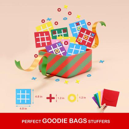 Imagem de Jogo de tabuleiro Tic Tac Toe PJDRLLC Kids Party Favors (pacote com 12)