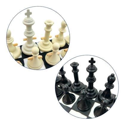 Imagem de Jogo de Tabuleiro Xadrez Adaptado Educativo Inclusivo Braille Madeira Carlu 4 anos