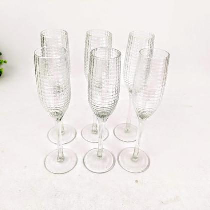 Imagem de Jogo De Taça Champanhe 6 Peças 4X27X16 Coliseu Transparente