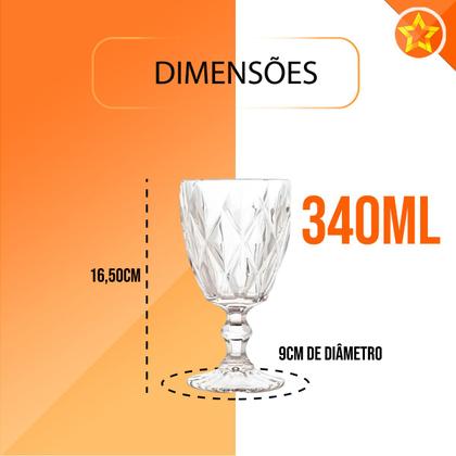 Imagem de Jogo de Taça de Vidro 6 Unidades 340ml 