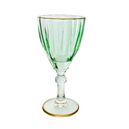 Imagem de Jogo de taça de vidro com borda dourada 6pçs 210ml