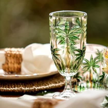 Imagem de Jogo de Taças,Copos e Jarra Cristal Palm Tree Wolff