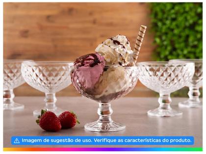 Imagem de Jogo de Taças  de Sobremesa de Vidro 380ml 6 Peças Haus Concept Bico de Jaca