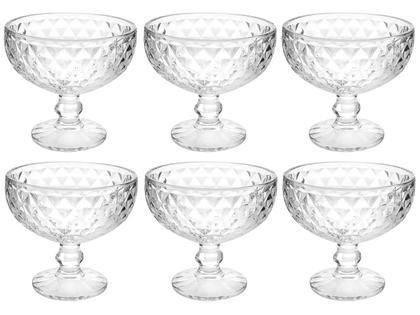 Imagem de Jogo de Taças  de Sobremesa de Vidro 380ml 6 Peças Haus Concept Bico de Jaca