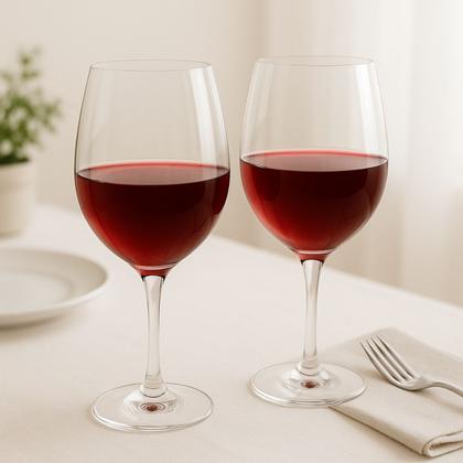 Imagem de Jogo de Taças de Vidro Água E Vinho Tinto 365ml Luxo 4 UN