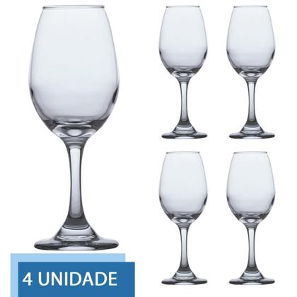 Imagem de Jogo de Taças de Vidro Água E Vinho Tinto 365ml Luxo 4 UN