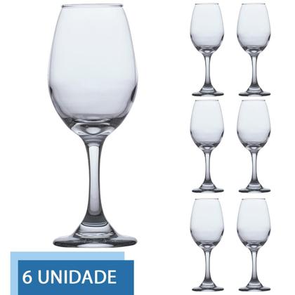 Imagem de Jogo de Taças de Vidro Água E Vinho Tinto 365ml Luxo 6 UN