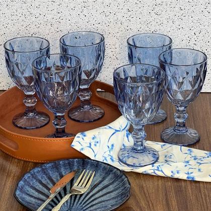 Imagem de Jogo De Taças De Vidro Color Com 6 Peças 330ml