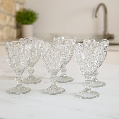 Imagem de Jogo de Taças de Vidro Diamante 340 ml com 6 peças