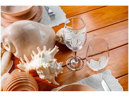 Imagem de Jogo de Taças de Vidro Mandacaru Martha Medeiros 400ml 6 Peças