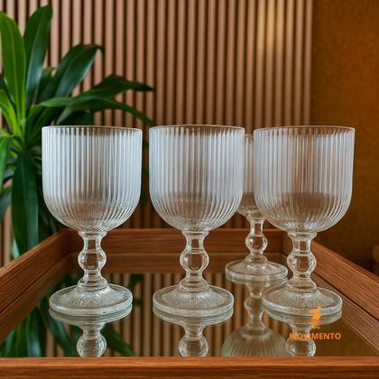 Imagem de Jogo De Taças Graffiato 370 Ml Com 6 Unidades De Vidro Transparente