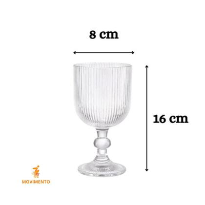 Imagem de Jogo De Taças Graffiato 370 Ml Com 6 Unidades De Vidro Transparente