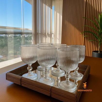 Imagem de Jogo De Taças Graffiato 370 Ml Com 6 Unidades De Vidro Transparente