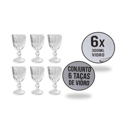 Imagem de Jogo de Taças Libélula em Vidro Com Brilho Cristal Use e Decore