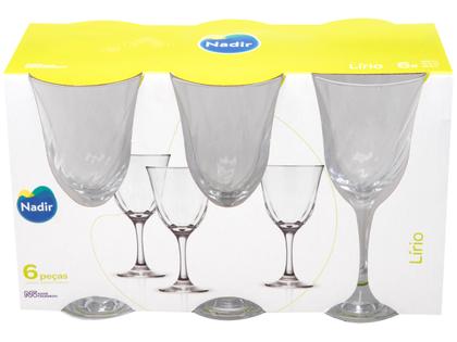 Imagem de Jogo de Taças para Água Vidro 6 Peças 365ml Nadir