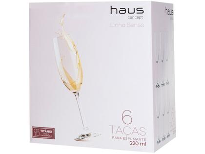 Imagem de Jogo de Taças para Espumante de Cristal 220ml