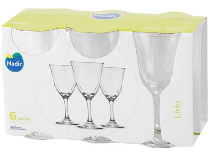 Imagem de Jogo de Taças para Vinho Vidro 6 Peças 250ml