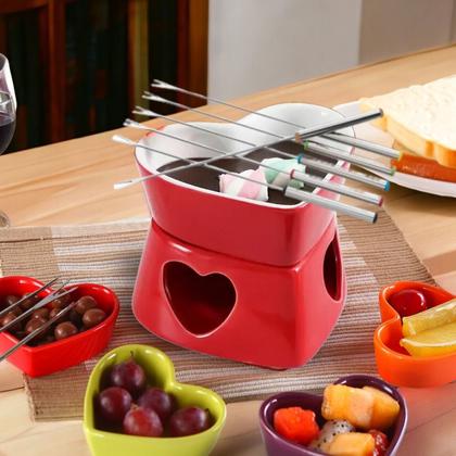 Imagem de Jogo De Talher Garfinho Para Fondue Aperitivo Buffet Petisco Inox 6 Peças