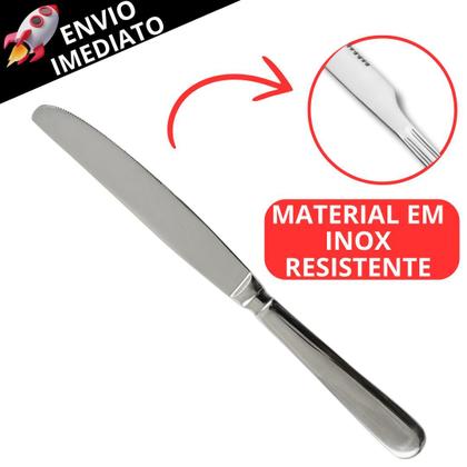 Imagem de Jogo de Talher Kit 150 Garfo e Faca Inox Jantar Refeição Restaurante Lanchonete Cozinha