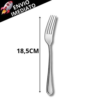 Imagem de Jogo de Talher Kit 160 Garfo e Faca Inox Jantar Refeição Restaurante Lanchonete Cozinha