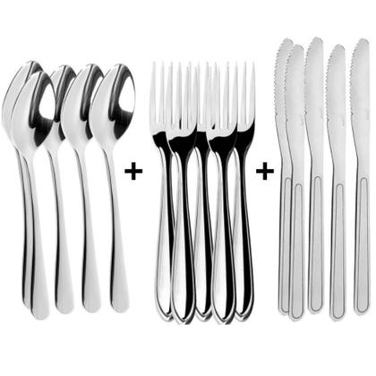 Imagem de Jogo de Talheres 54 Peças para Cozinha Aço Inoxidável Conjunto de Talheres Prime