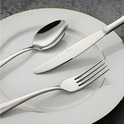 Imagem de Jogo de Talheres 54 Peças para Cozinha Aço Inoxidável Conjunto de Talheres Prime