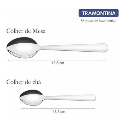 Imagem de Jogo De Talheres Búzios Aço 24 Pçs Inox Faqueiro Tramontina