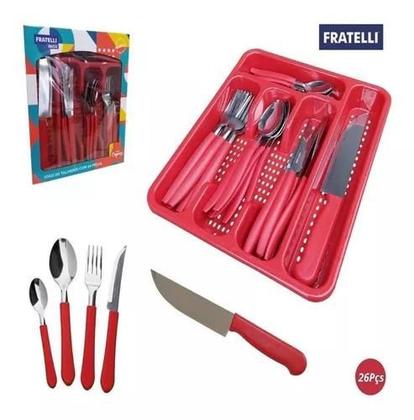 Imagem de Jogo De Talheres Caprese 26 Pçs Fratelli Inox