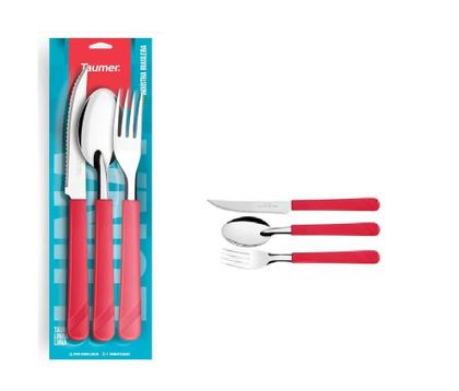 Imagem de Jogo de Talheres Luna com 3 peças Cereja Taumer